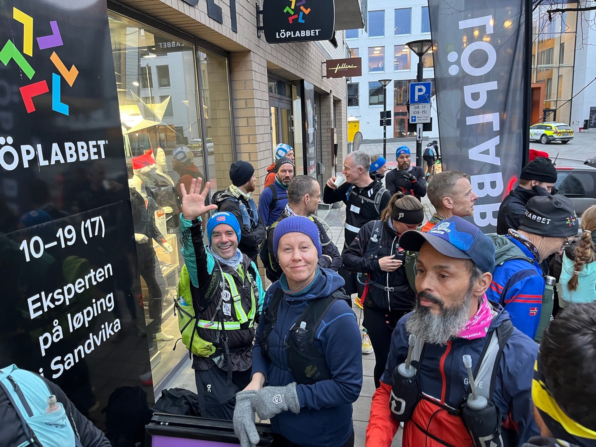 8 fra klubben løp Ribbemaraton fra Sandvika til Ski